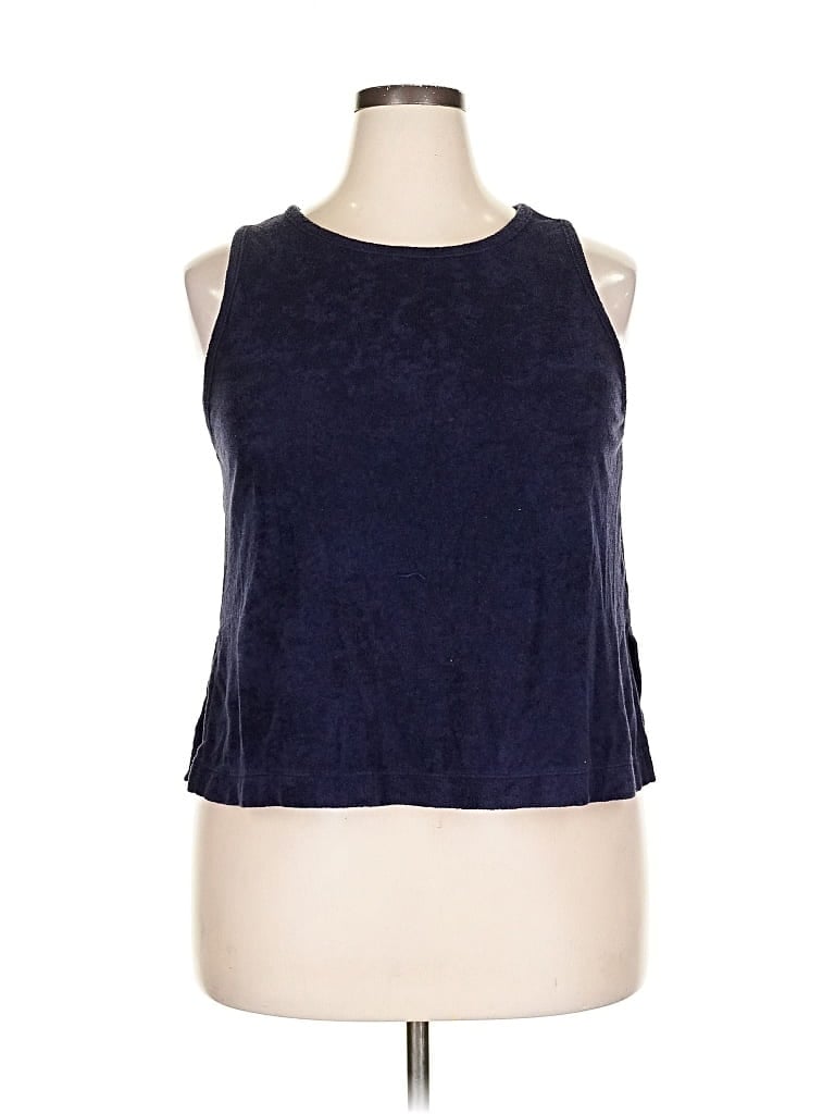 Pre-owned A New Day Sleeveless Top Blue Halter Neckline Tops