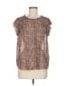 Unbranded 100% Polyester Tweed Brown Short Sleeve T-Shirt Size M - photo 1