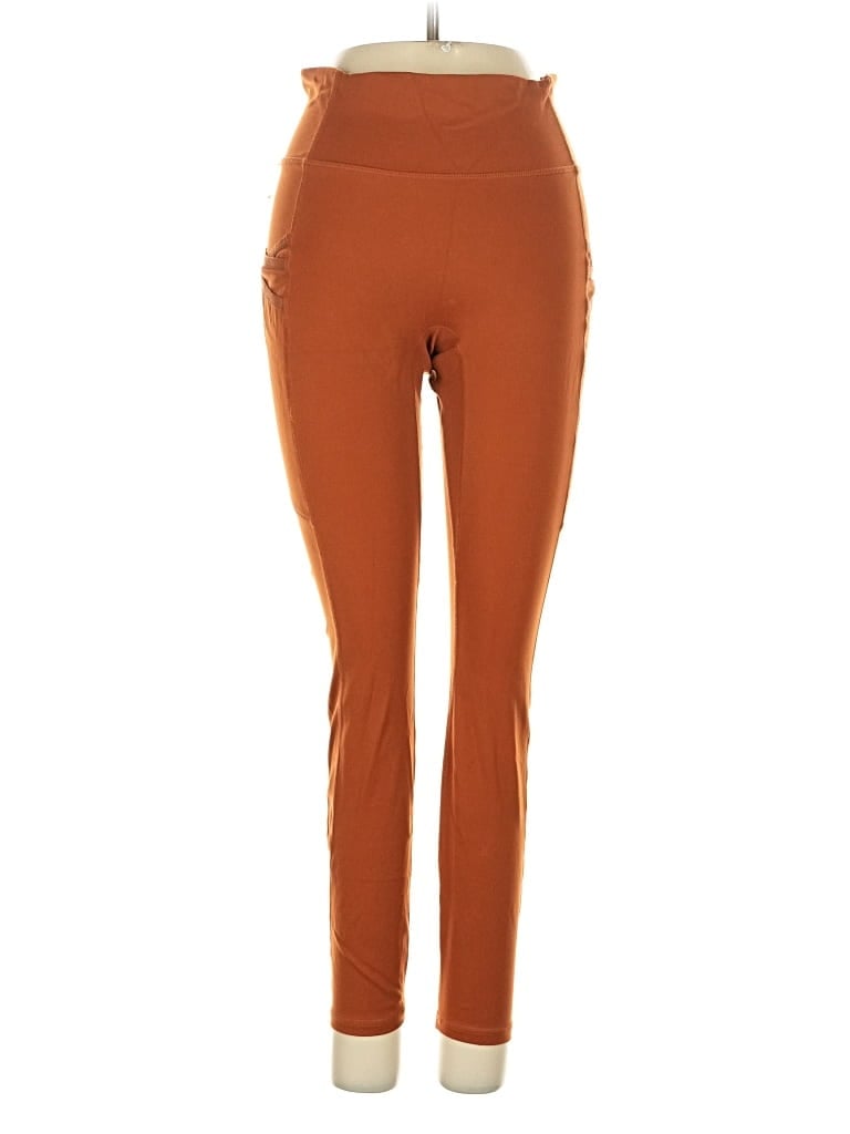 Pre-owned Motion 365 Made By Fabletics Active Pants In Orange