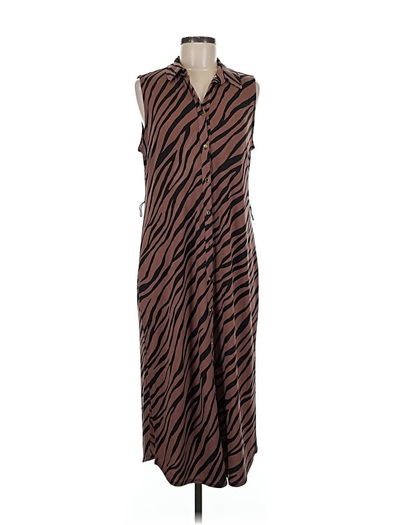 Pre-owned Inc International Concepts Casual Dress In Brown