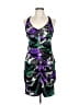 Ruby Rox Graphic Purple Cocktail Dress Size 11 - photo 1