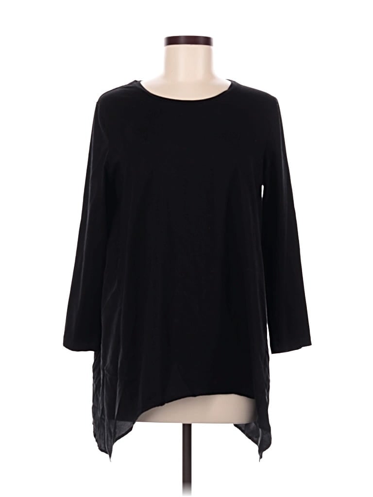 Pre-owned Cos 3/4 Sleeve T-shirt In Black