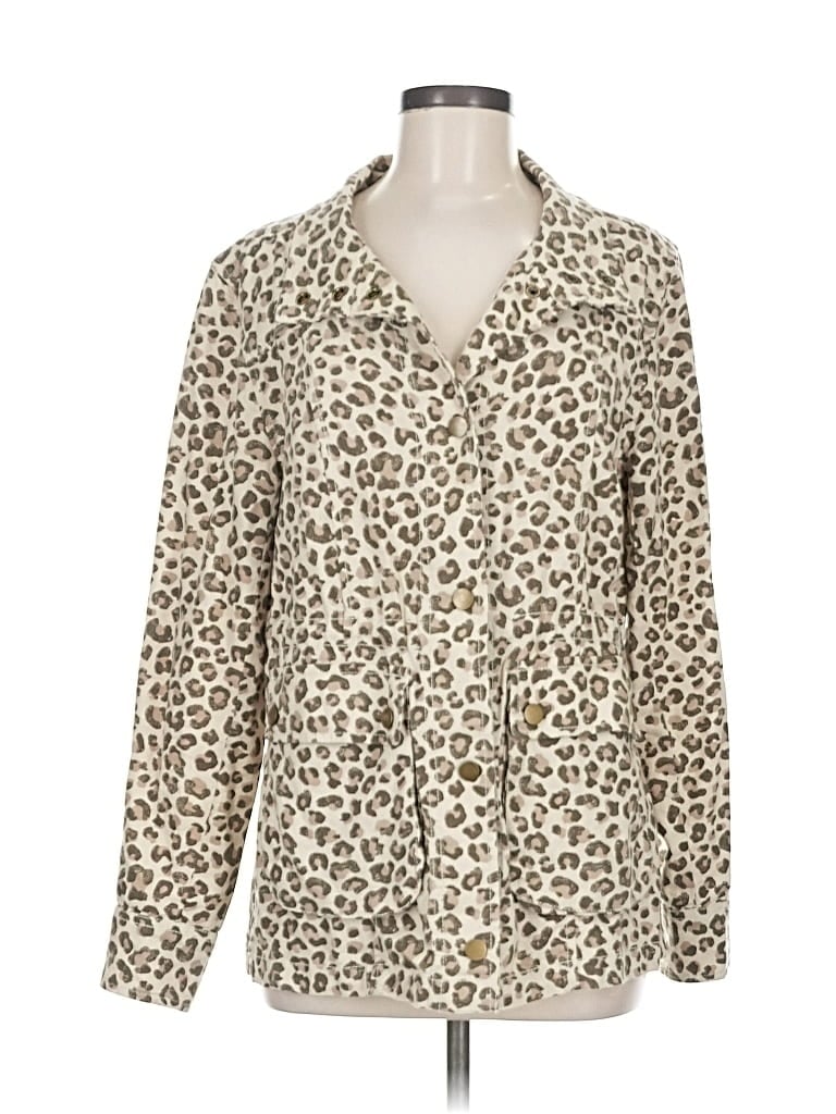 Pre-owned Caslon Blazer Jacket In White