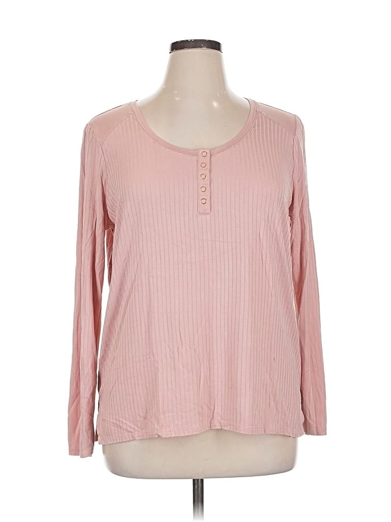 Pre-owned Matilda Jane Long Sleeve Henley Shirt In Pink