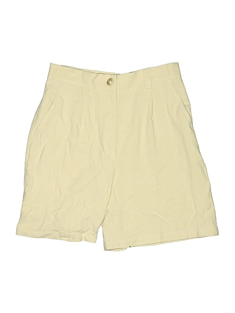 Pre-owned Asos Design Khaki Shorts In Yellow