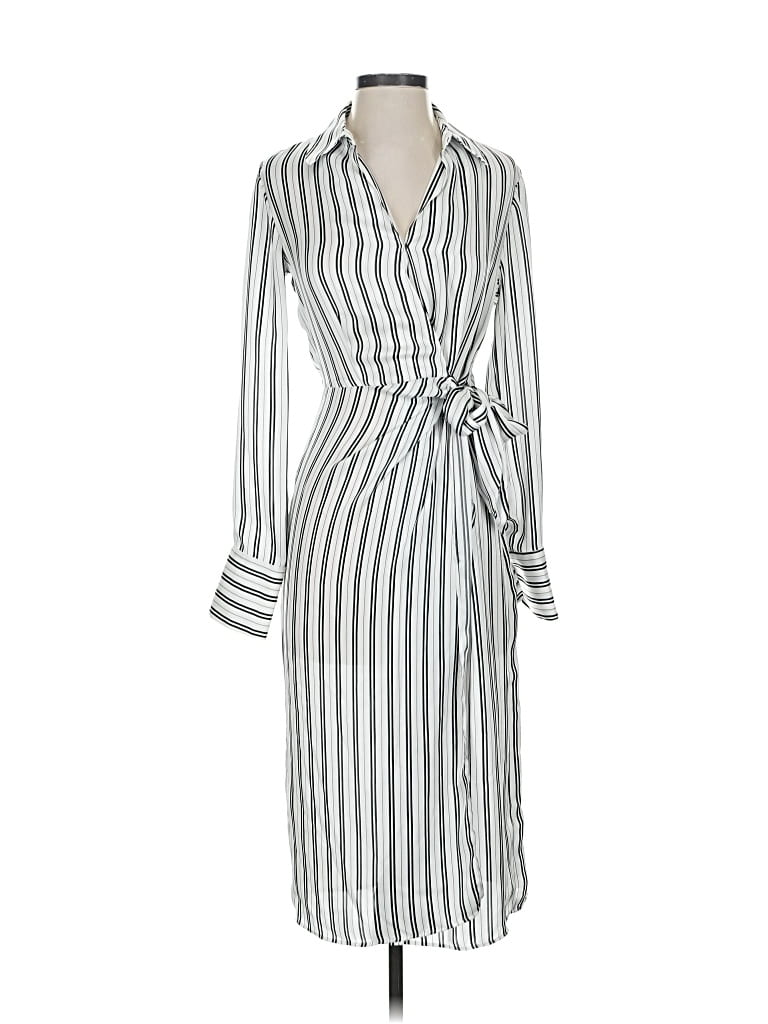 Pre-owned Worthington Casual Dress In Silver