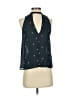 A.L.C. 100% Silk Blue Sleeveless Silk Top Size XS - photo 1