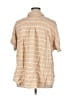 Torrid Stripes Tan Short Sleeve Blouse Size 1X Plus (1) - photo 2
