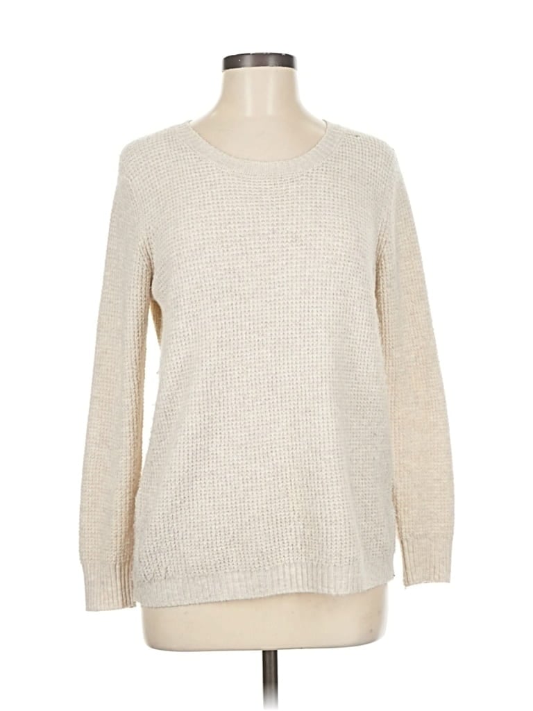 Pre-owned Market & Spruce Pullover Sweater In White