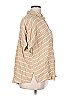 Torrid Stripes Tan Short Sleeve Blouse Size 1X Plus (1) - photo 4