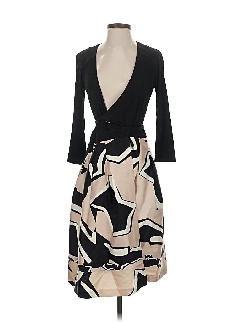 Pre-owned Diane Von Furstenberg Cocktail Dress In Black