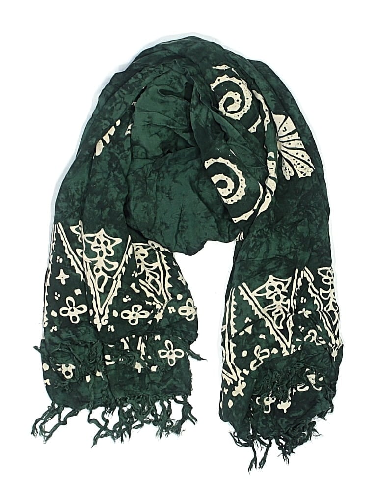 Pre-owned Unbranded Scarf In Green