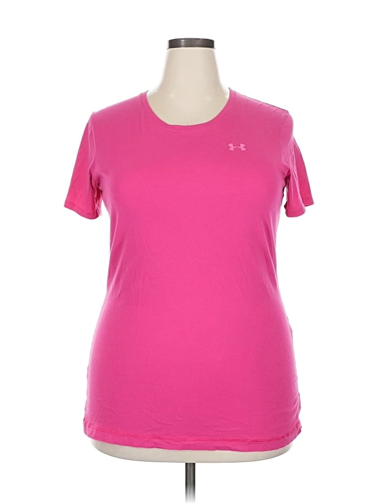 Pre-owned Under Armour Active T-shirt In Pink