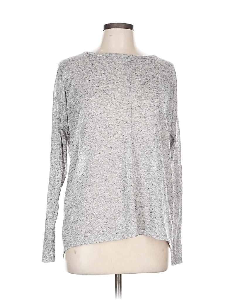 Pre-owned Old Navy Long Sleeve T-shirt In Gray