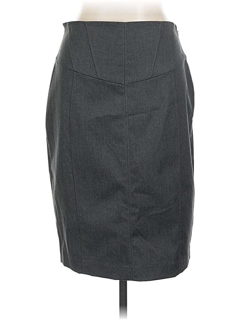 Pre-owned Express Design Studio Formal Skirt In Gray