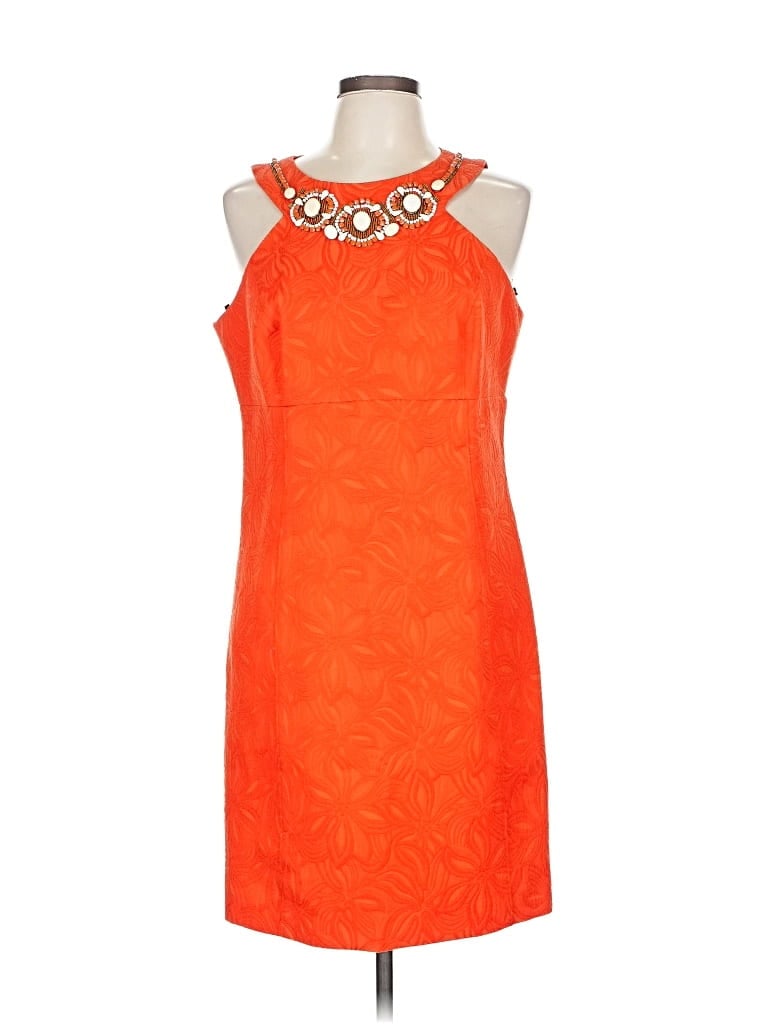 Pre-owned Laundry By Shelli Segal Cocktail Dress In Orange