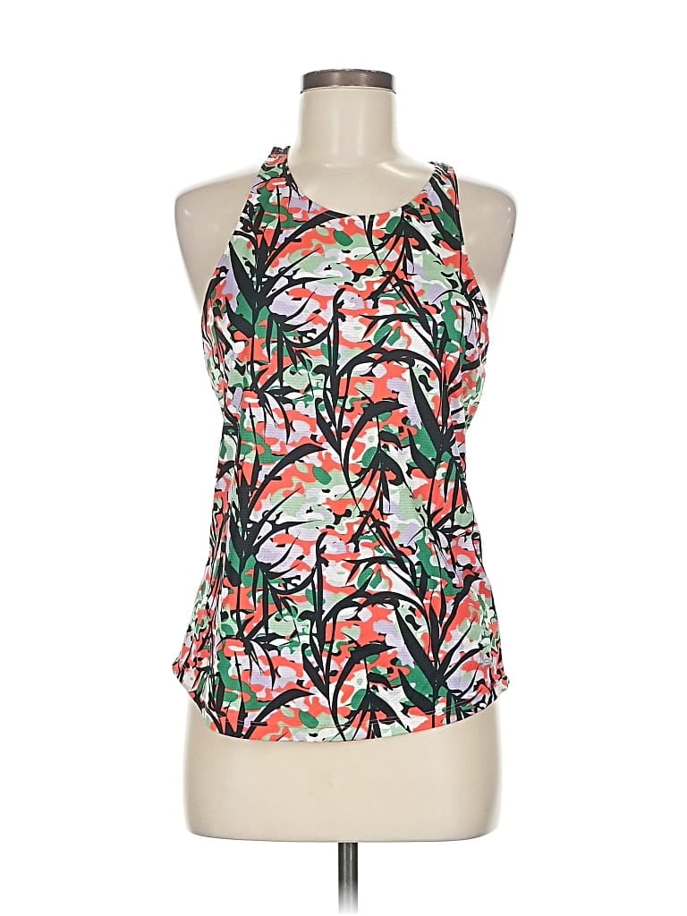 Pre-owned Under Armour Tank Top Green Halter Neckline Tops