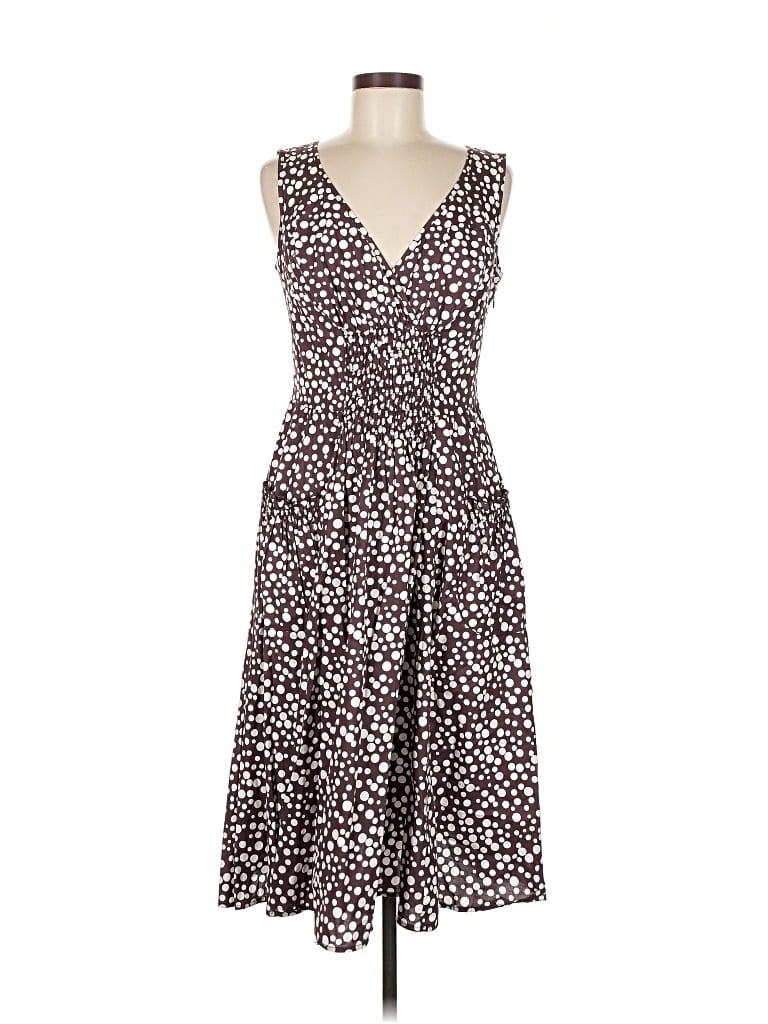 Pre-owned Lily Cocktail Dress In Brown