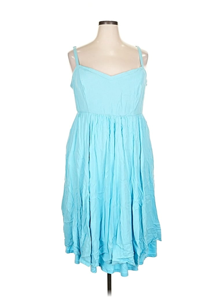 Pre-owned Torrid Casual Dress In Blue