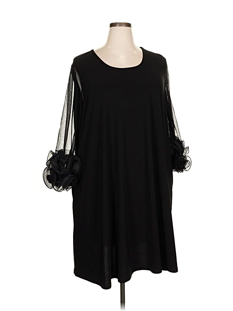 Pre-owned Nina Leonard Cocktail Dress In Black