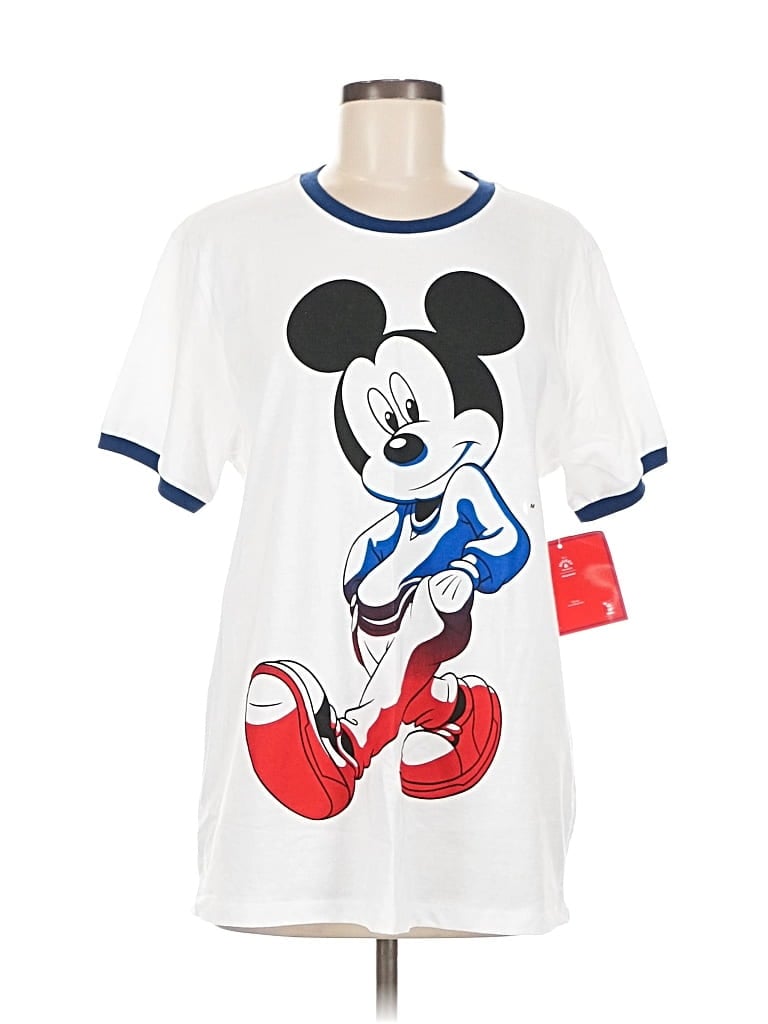 Pre-owned Disney Short Sleeve T-shirt In White