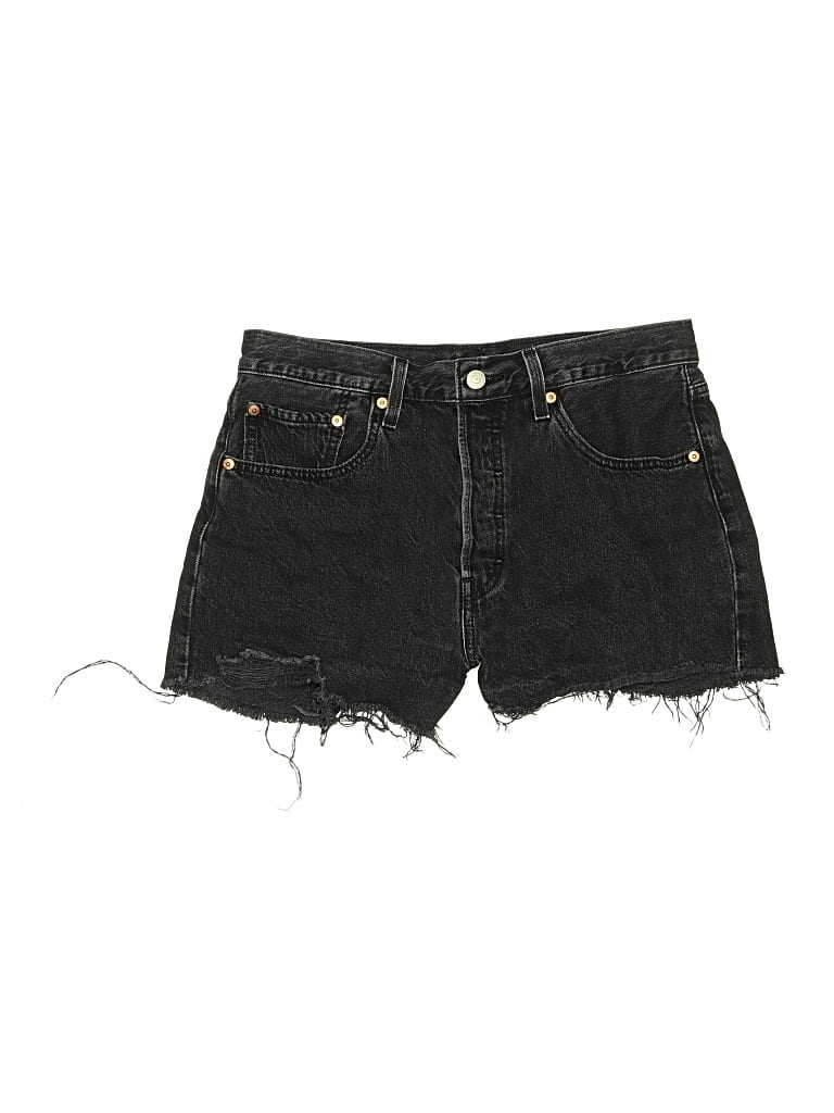 Pre-owned Levi's Denim Shorts In Black