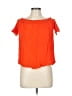 Old Navy Orange Short Sleeve Blouse Size L - photo 1