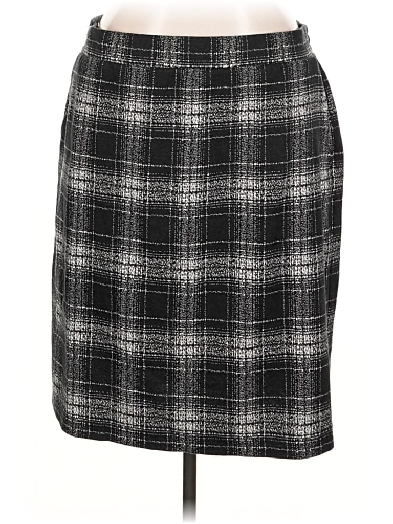Pre-owned Lands' End Formal Skirt In Black