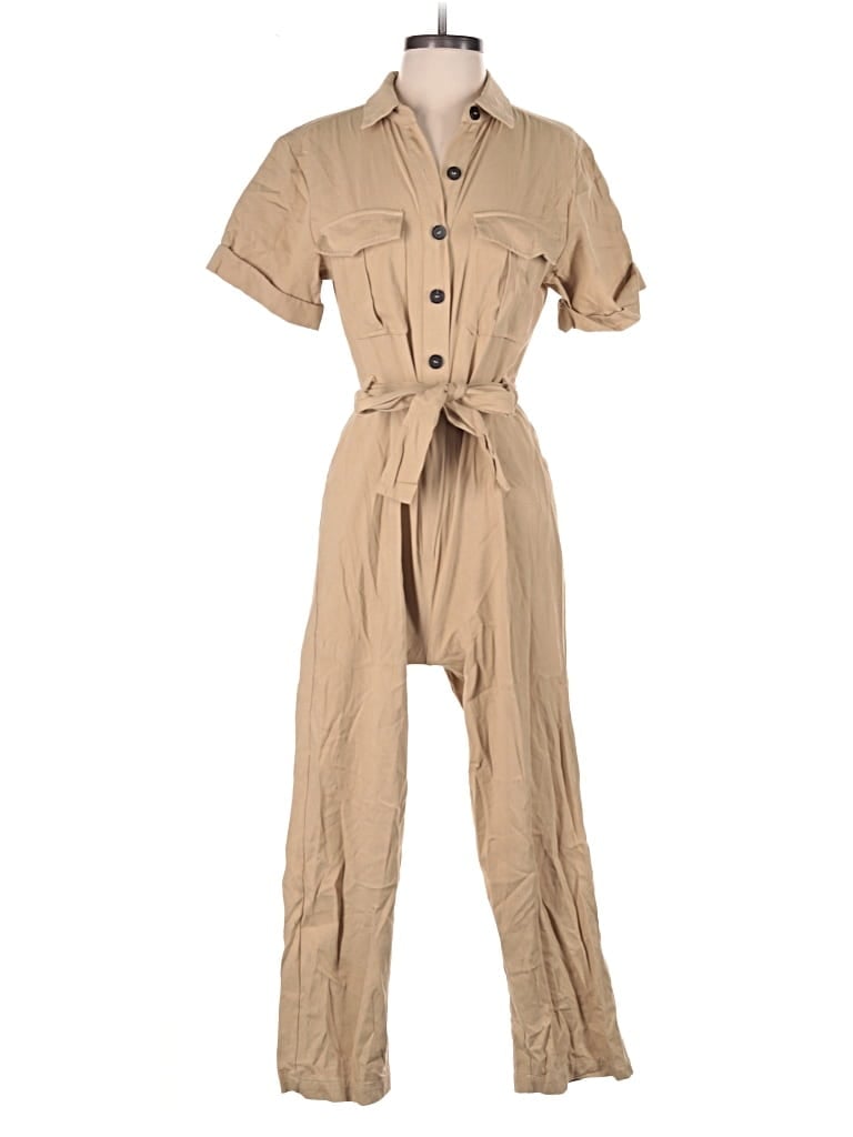 Pre-owned Re:named Jumpsuit In Brown