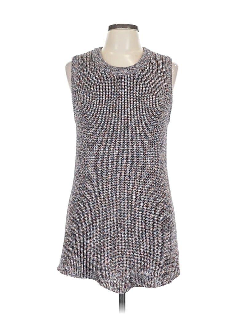 Pre-owned Ella Moss Casual Dress In Gray