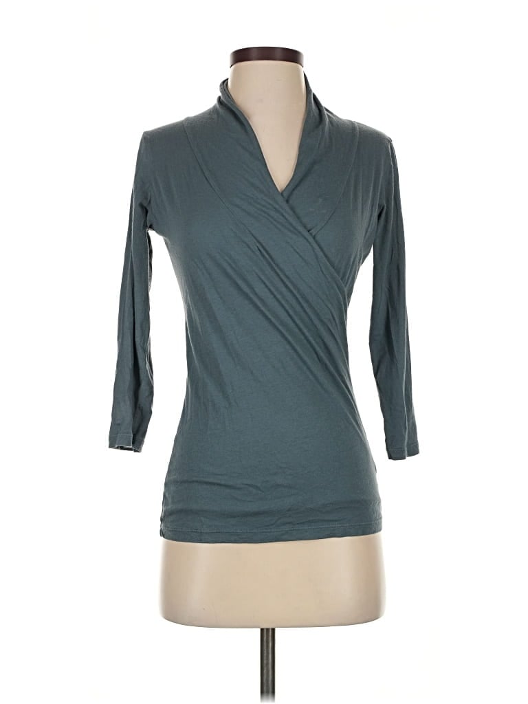 Pre-owned Velvet By Graham & Spencer 3/4 Sleeve T-shirt In Blue