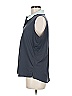 Belyn Key Color Block Gray Sleeveless Button-Down Shirt Size M - photo 5