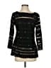 Catherine Malandrino 100% Polyester Black 3/4 Sleeve Top Size 4 - photo 1