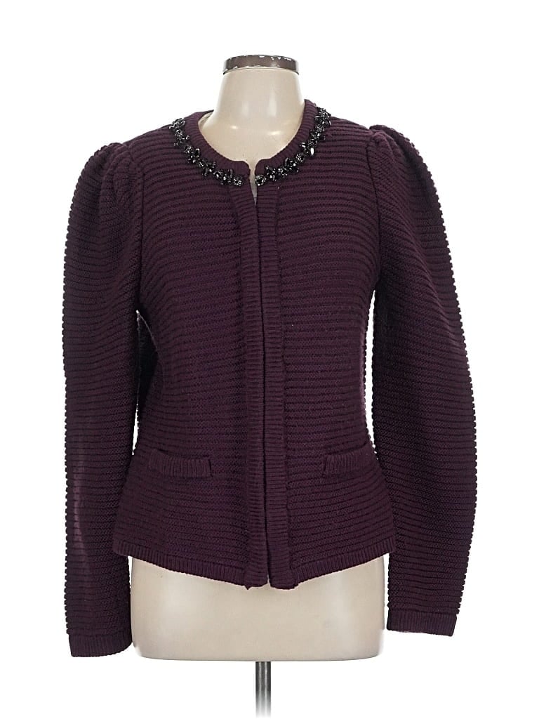 Pre-owned Express Jacket In Burgundy