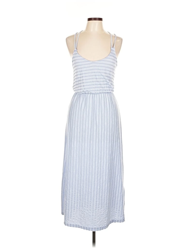 Pre-owned Caution To The Wind Casual Dress In Blue