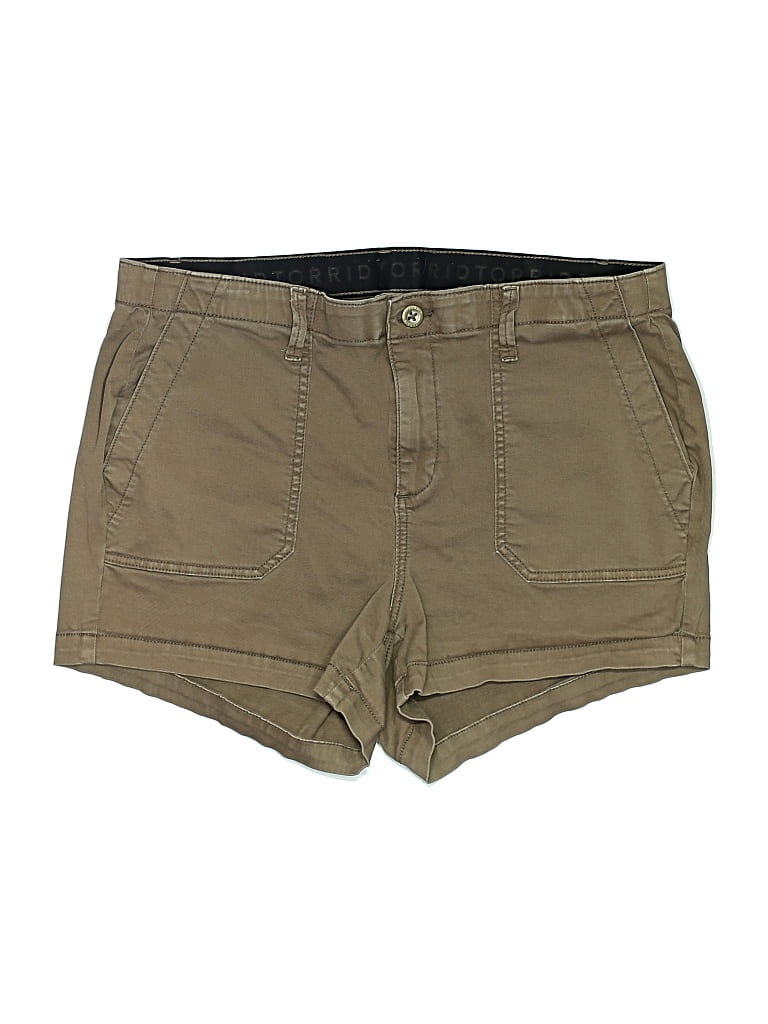 Pre-owned Torrid Khaki Shorts In Brown