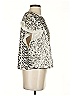 IRO 100% Polyester Metallic Silver Short Sleeve Top Size EU (FR) 34 / US 2 - photo 4
