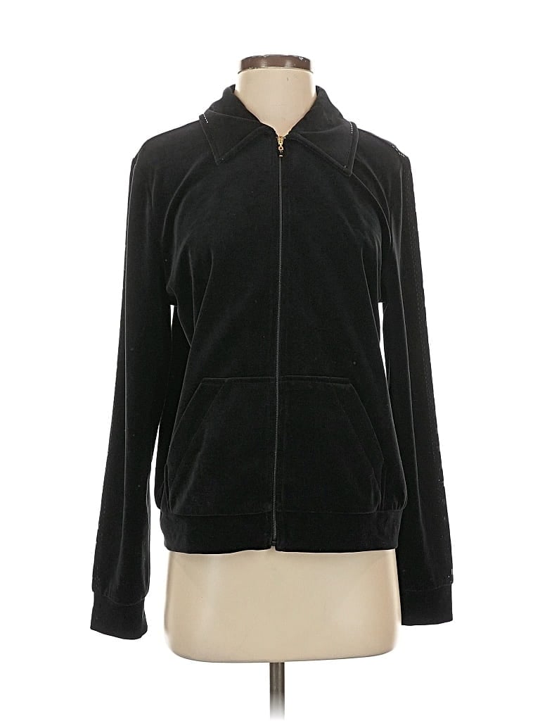 Pre-owned St John Zip Up Hoodie In Black