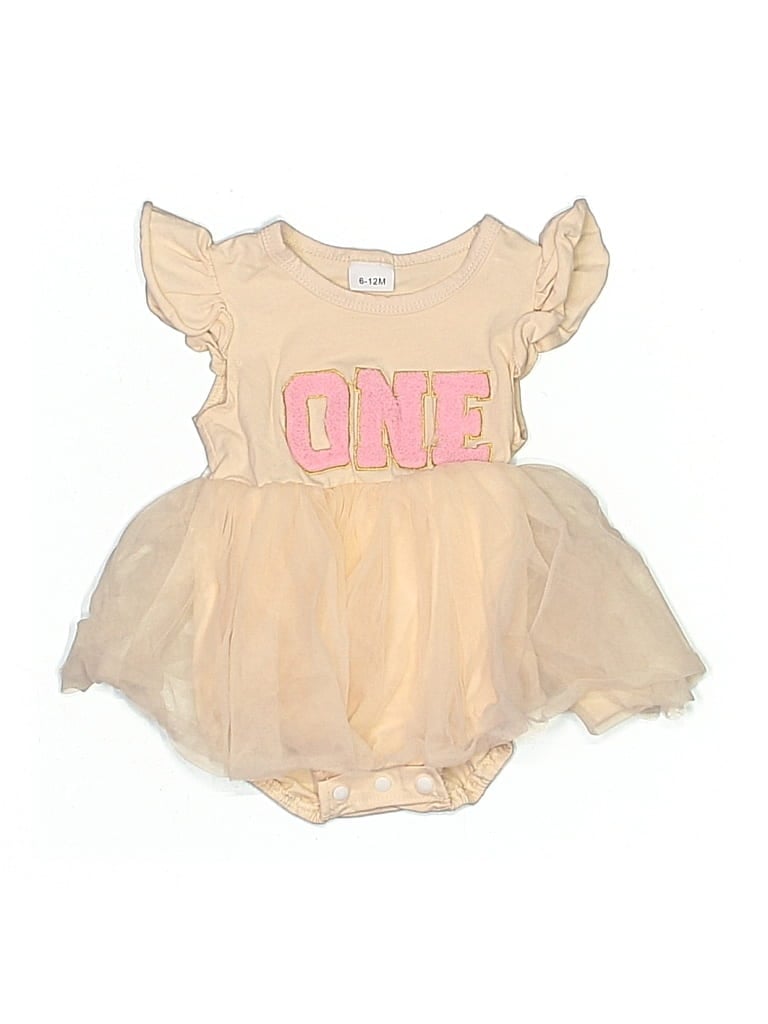 Pre-owned Unbranded Babies' Short Sleeve Onesie In White