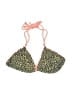 SOFIA Animal Print Gold Tan Swimsuit Top Size M - photo 1