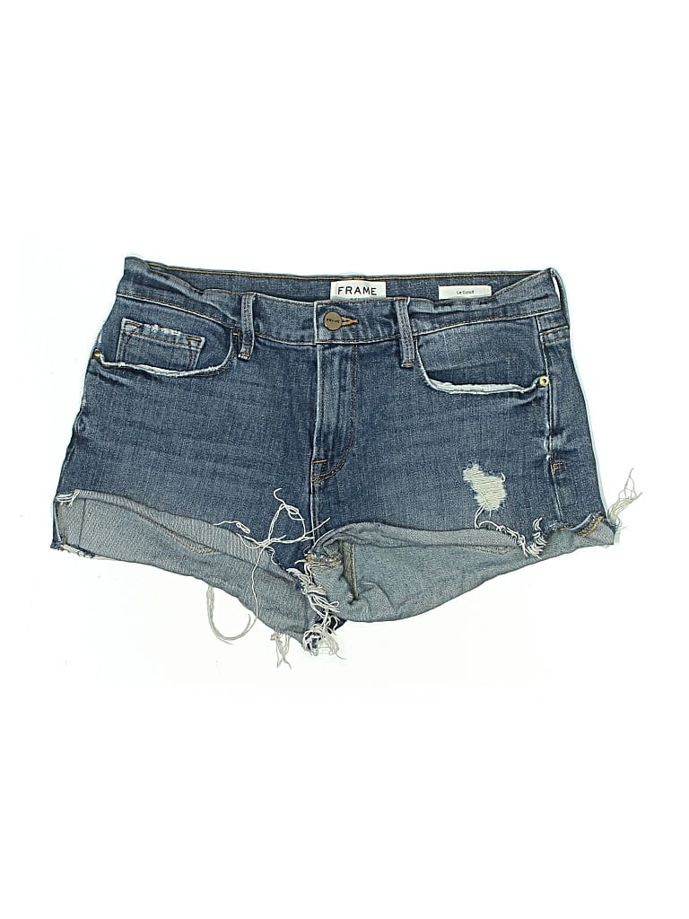 Pre-owned Frame Denim Shorts In Blue