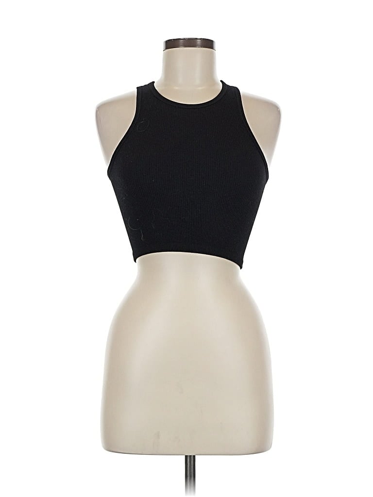 Pre-owned Love Tree Tank Top Black Halter Neckline Tops