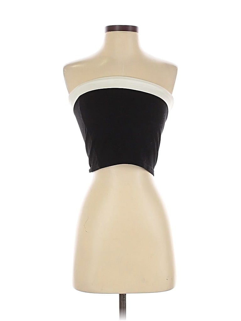 Pre-owned Edikted Tube Top Black Strapless Neckline Tops