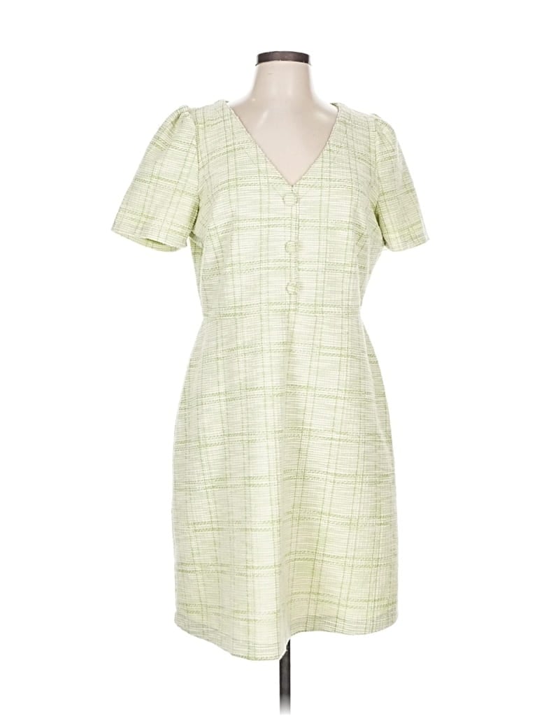Pre-owned Ann Taylor Loft Outlet Casual Dress In Green