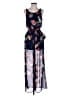 Astr 100% Polyester Blue Jumpsuit Size S - photo 1