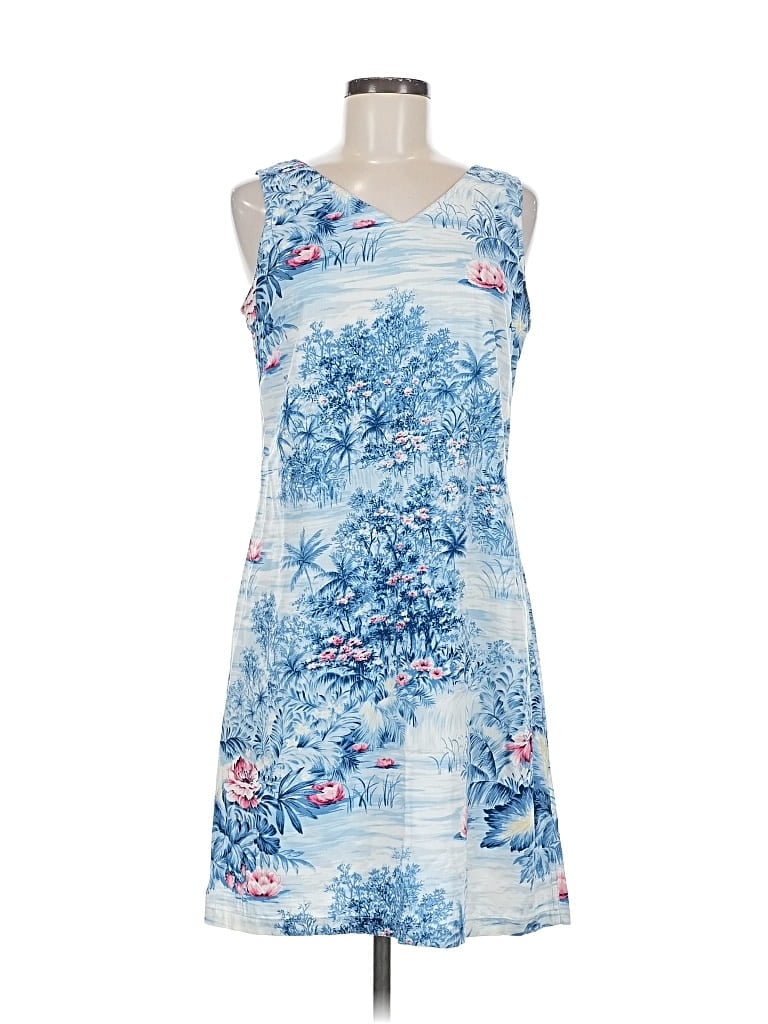 Pre-owned Lizwear By Liz Claiborne Casual Dress In Blue