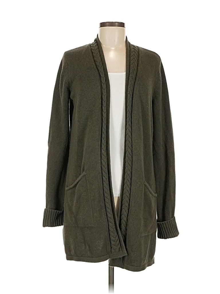 Pre-owned Tahari Cardigan Sweater In Green