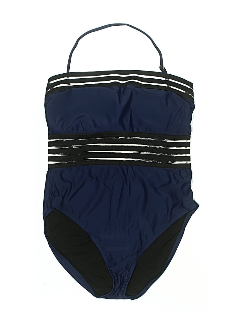 Pre-owned Hilor One Piece Swimsuit In Blue
