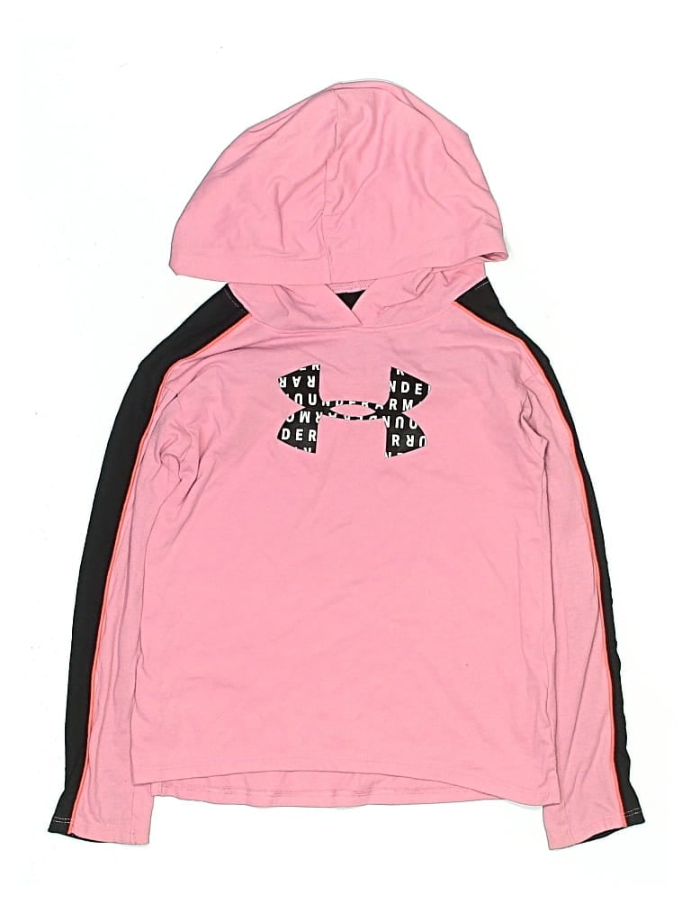 Pre-owned Under Armour Kids' Pullover Hoodie In Pink