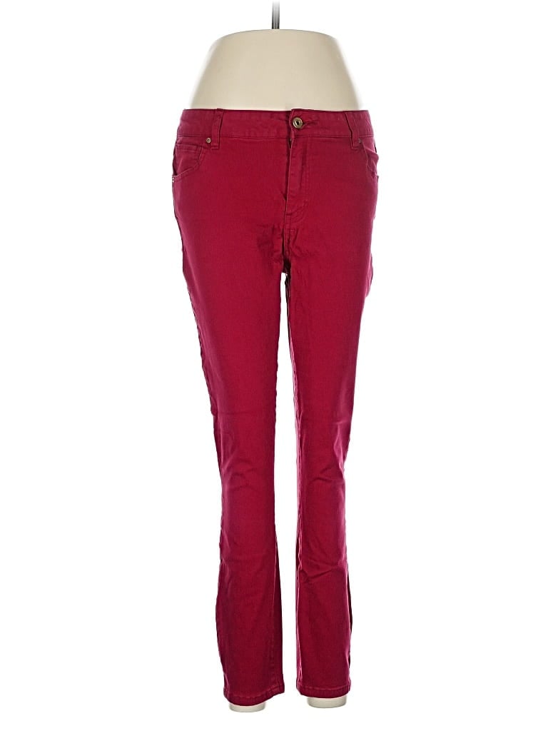 Pre-owned Tommy Hilfiger Casual Pants In Burgundy